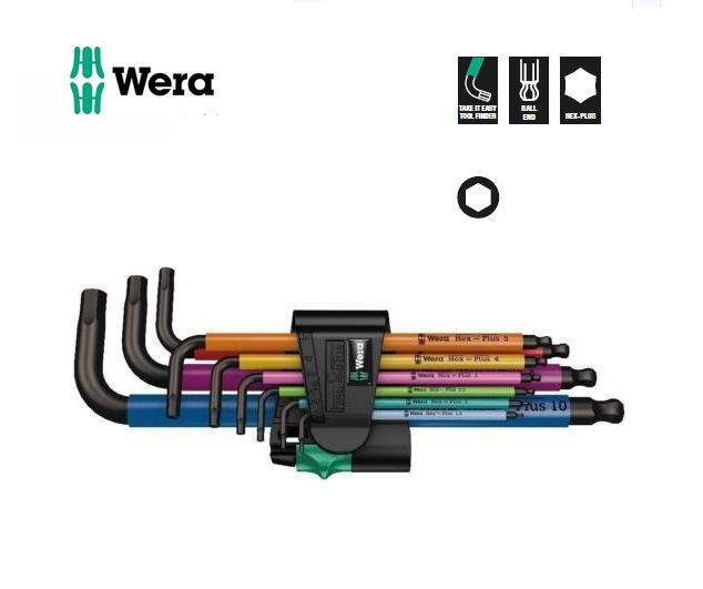 Wera 950-9 Hex-Plus Multicolour 1 Inbussleutelset | DKMTools - DKM Tools