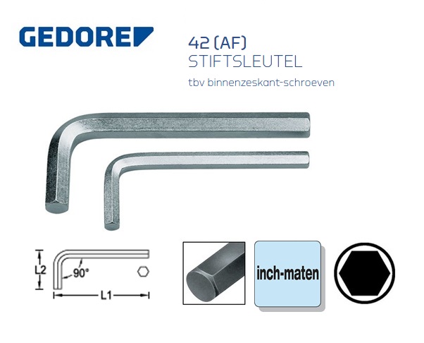 Gedore 42 AF Stiftsleutel inch | DKMTools - DKM Tools