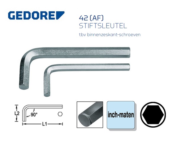 Gedore 42 AF Stiftsleutel inch | dkmtools