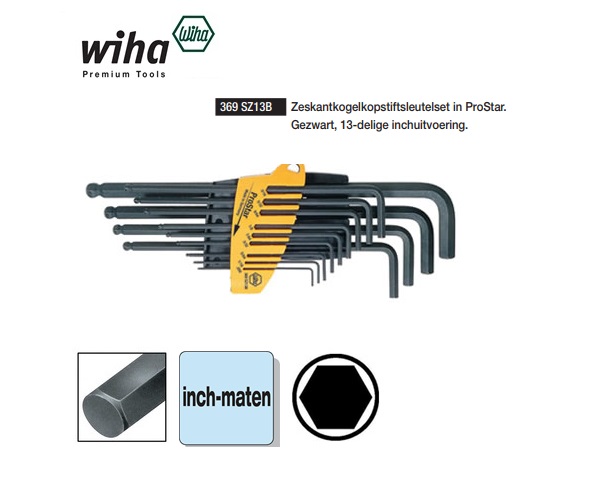 Wiha 369 SZ13B Stiftsleutel set inch | dkmtools