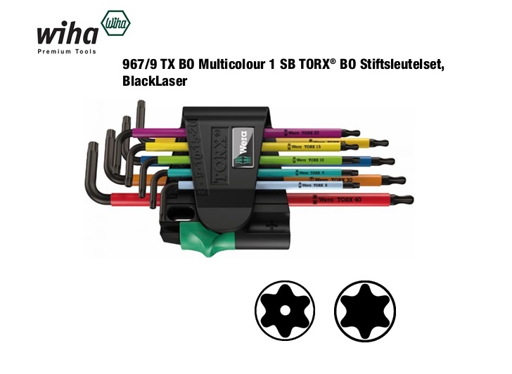 Wera 967 SPKL TORX BO kogelkopstiftsleutel set | dkmtools