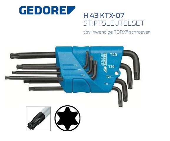 Gedore H 43 KTX-07 Stiftsleutelset | DKMTools - DKM Tools
