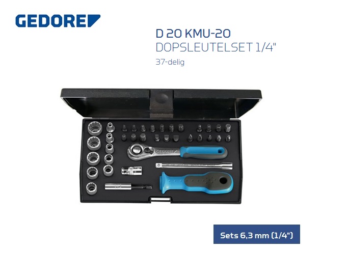 Gedore D 20 KMU-20 Dopsleutelset | dkmtools