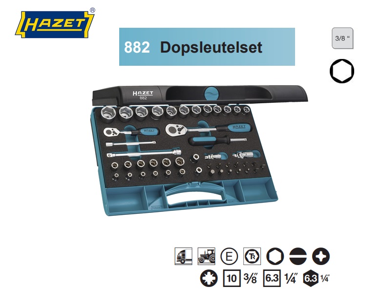 Hazet 882 Dopsleutelset | dkmtools