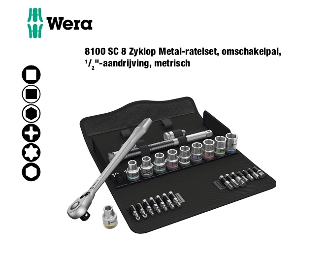 Wera 8100 SC 8 Dopsleutelset | DKMTools - DKM Tools