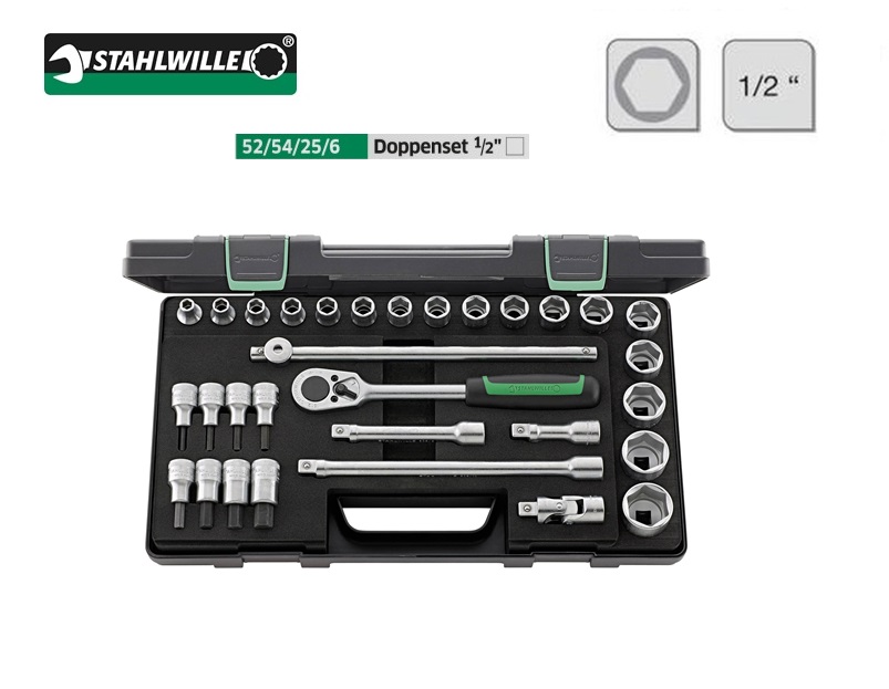 Stahlwille Dopsleutelset 31 delig 12,50mm | dkmtools