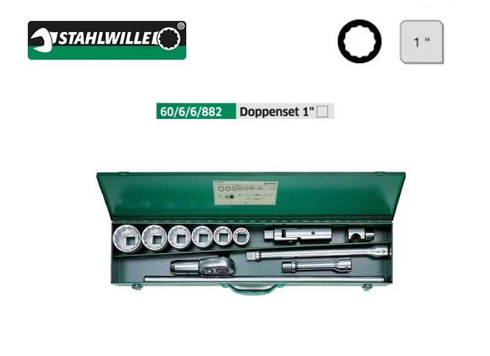Stahlwille Dopsleutelset 12 delig 25,0 mm | DKMTools - DKM Tools