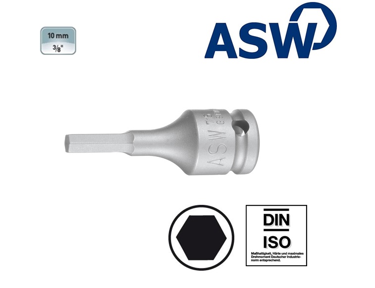 ASW kracht-dopsleutel 10.0 mm Hex | dkmtools