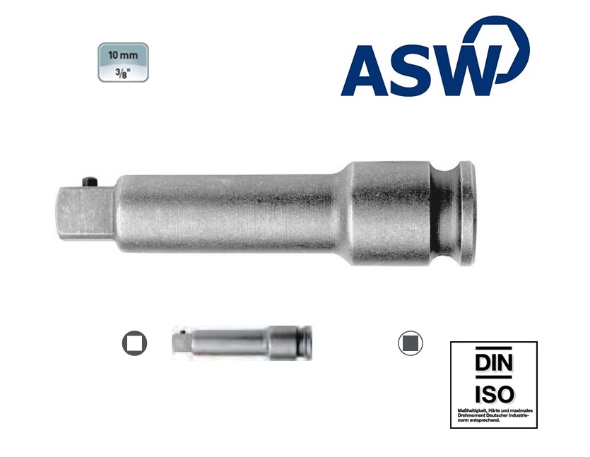 ASW Krachtverlengstuk 10.0 mm | dkmtools