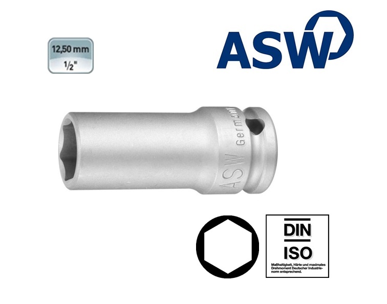 ASW Krachtdopsleutel 12.5mm lang | dkmtools