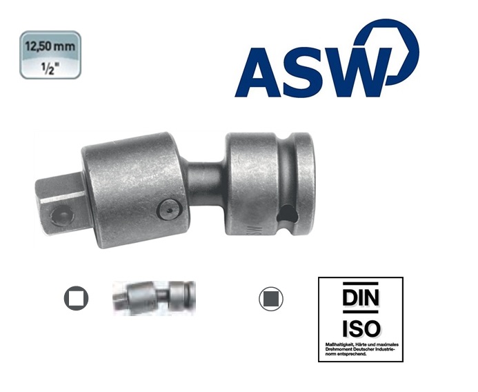 ASW Krachtkogelkoppeling 12.5 mm | dkmtools