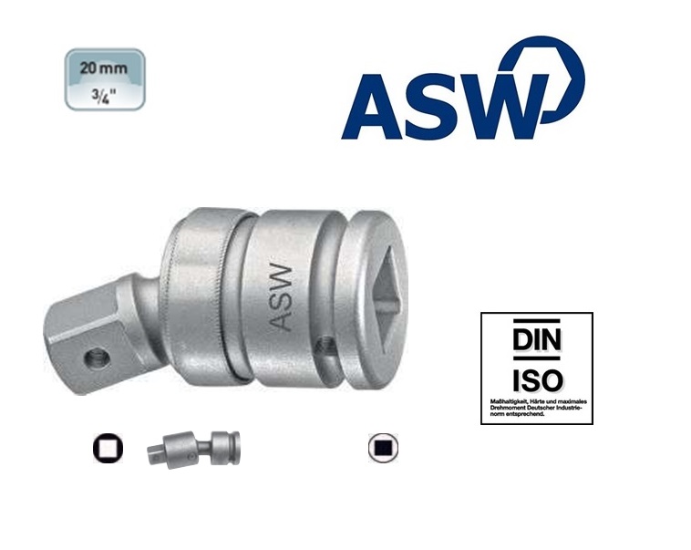 ASW Krachtkogelkoppeling 19.0 mm | dkmtools