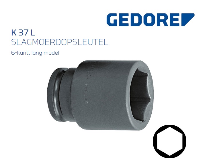 Gedore 37 L Slagmoerdopsleutel Lang | dkmtools