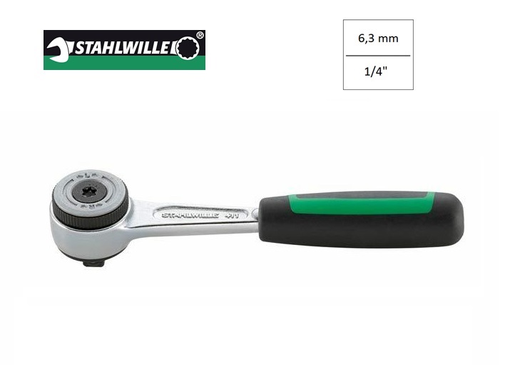 Stahlwille 411 Omschakelbare ratel 6.3mm | dkmtools