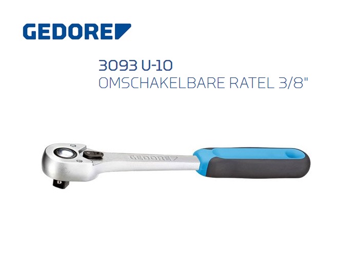 Gedore 3093 U 10 Omschakelbare ratel | DKMTools - DKM Tools