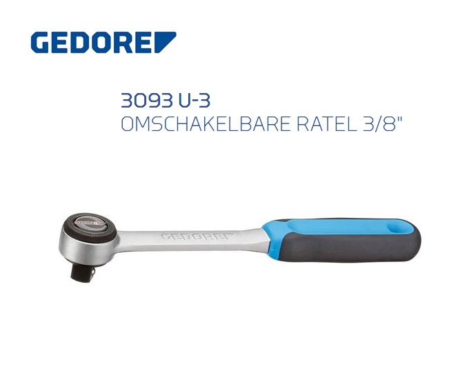 Gedore 3093 U 3 Omschakelbare ratel | DKMTools - DKM Tools