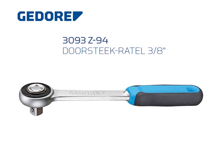 Gedore 3093 Z-94 Doorsteek-ratel 10.0mm | dkmtools