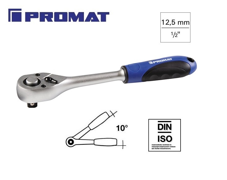 Omschakelbare ratel Promat 12,50 mm | DKMTools - DKM Tools