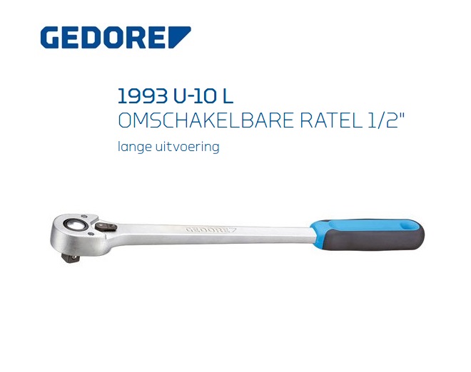 Gedore 1993 U-10 L Omschakelbare ratel | DKMTools - DKM Tools