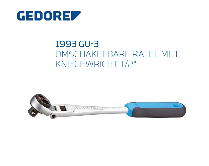 Gedore 1993 GU 3 Omschakelbare ratel kniegewricht | DKMTools - DKM Tools