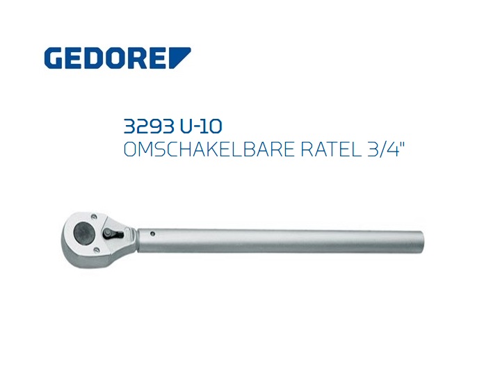 Gedore 3293 U 10 Omschakelbare ratel 20.0mm | DKMTools - DKM Tools