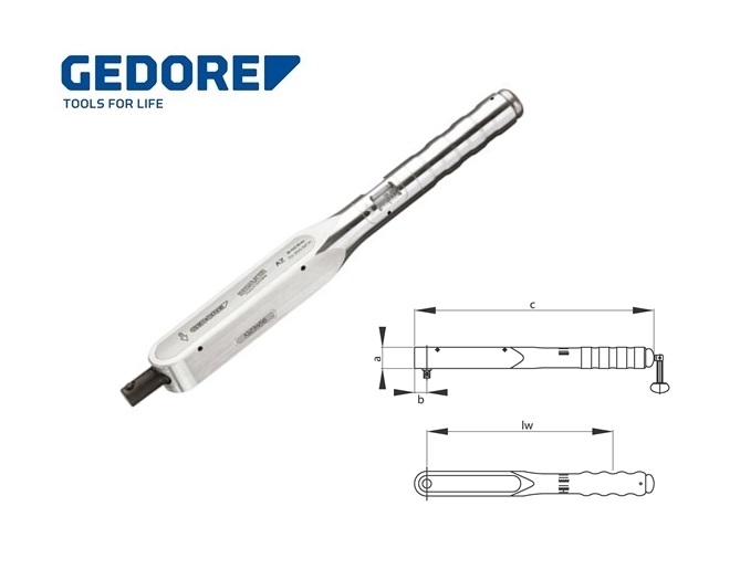 Gedore 8460.Momentsleutel DREMOMETER AZ 8 40 Nm | dkmtools