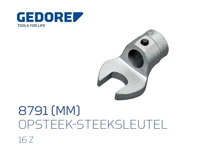 Gedore 8791.Opsteek steeksleutel 16Z | dkmtools