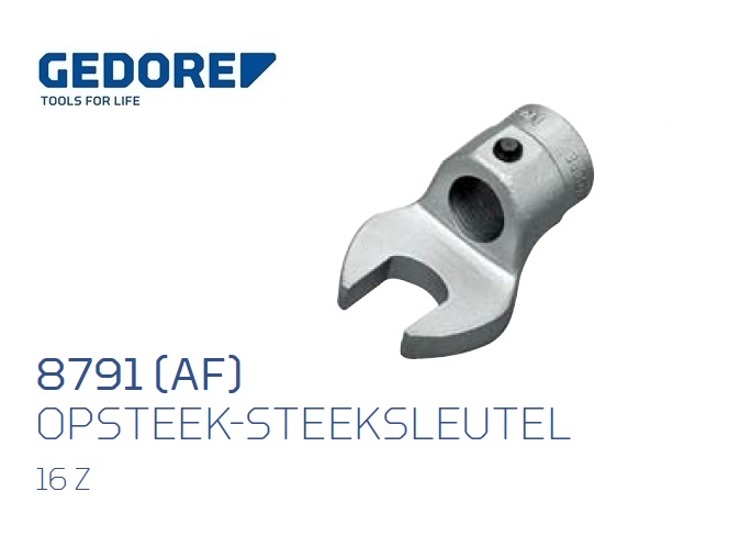 Gedore 8791.Opsteek steeksleutel 16Z Inch | dkmtools