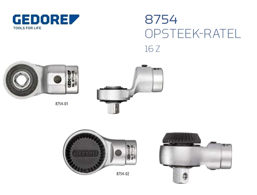 Gedore 8754.Opsteek ratel | dkmtools