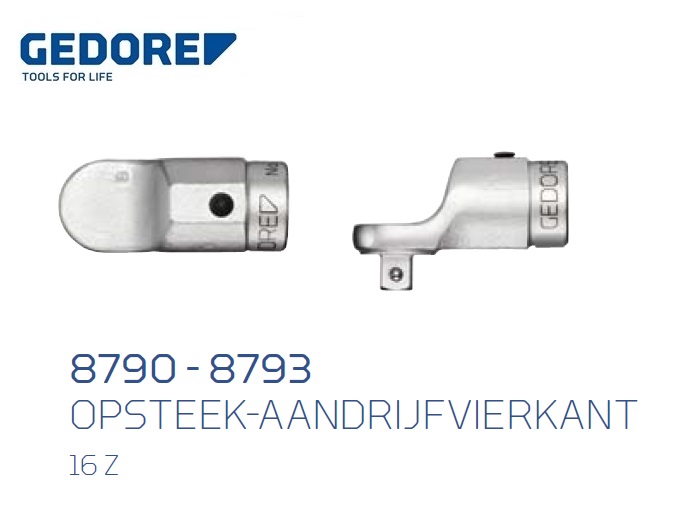 Opsteek aandrijfvierkant 16 Z | dkmtools