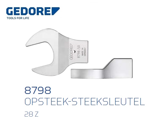 Gedore 8798.Opsteek steeksleutel 28 Z | dkmtools