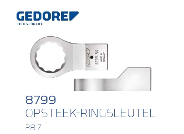 Gedore 8799.Opsteek ringsleutel 28 Z | dkmtools