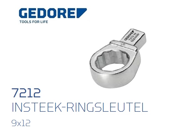 Gedore 7212.Insteek ringsleutel SE 9x12 | dkmtools