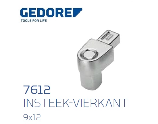 Gedore 7612.Insteek vierkant SE 9x12 | dkmtools