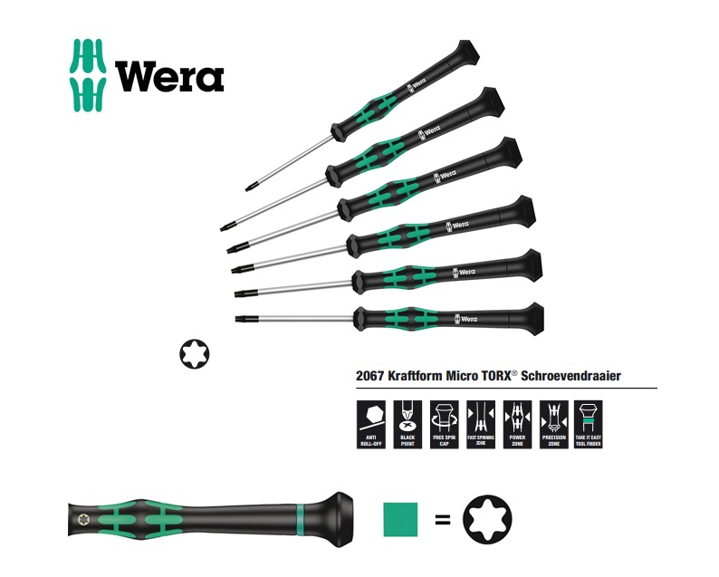 Wera 2067 Kraftform TORX Schroevendraaier | dkmtools