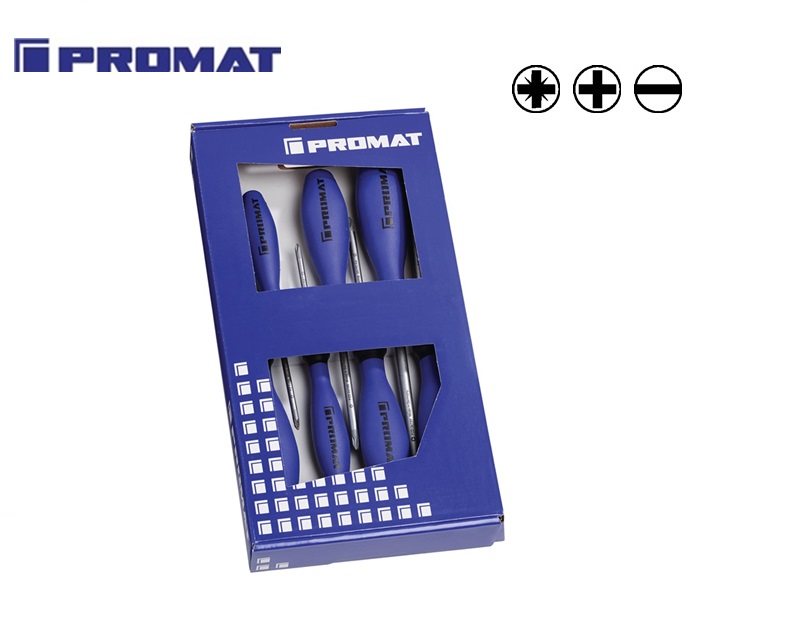 Set schroevendraaiers Sleuf PH PZD | DKMTools - DKM Tools