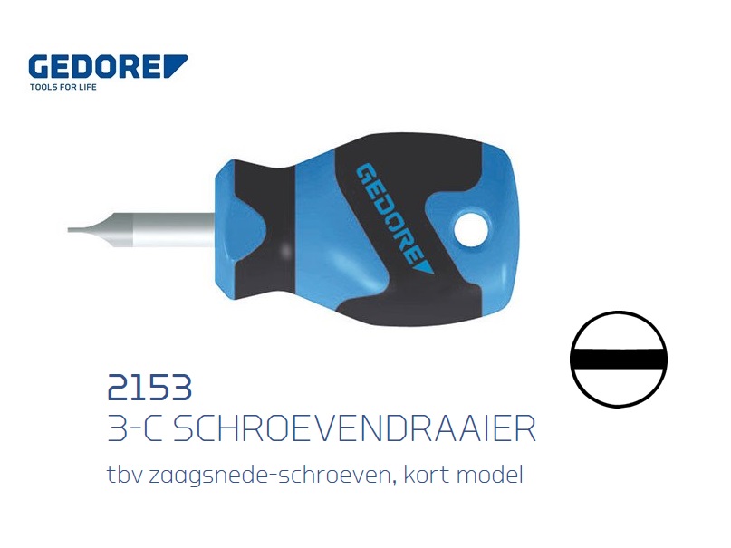 Gedore 2153.kort model Schroevendraaier | dkmtools