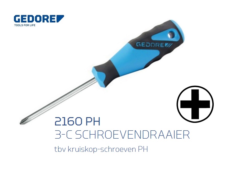 Gedore 2160 PH.Phillips Schroevendraaier | dkmtools