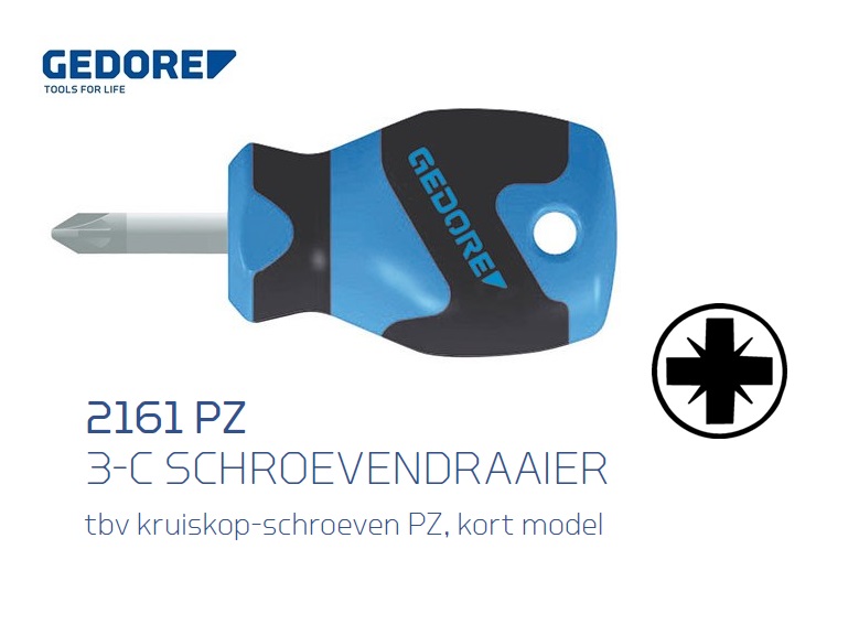 Gedore 2161 PZ Pozidriv Schroevendraaier | dkmtools