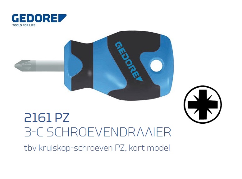 Gedore 2161 PZ Pozidriv Schroevendraaier | dkmtools