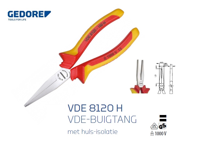Gedore VDE 8120 H Buigtang | DKMTools - DKM Tools