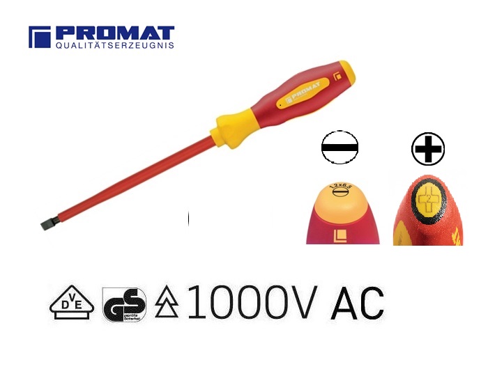 VDE Schroevendraaier Sleuf Promat | dkmtools