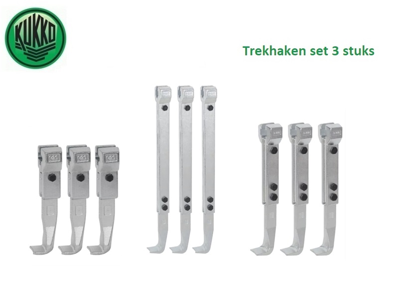 Trekhaken set 3 stuks | dkmtools