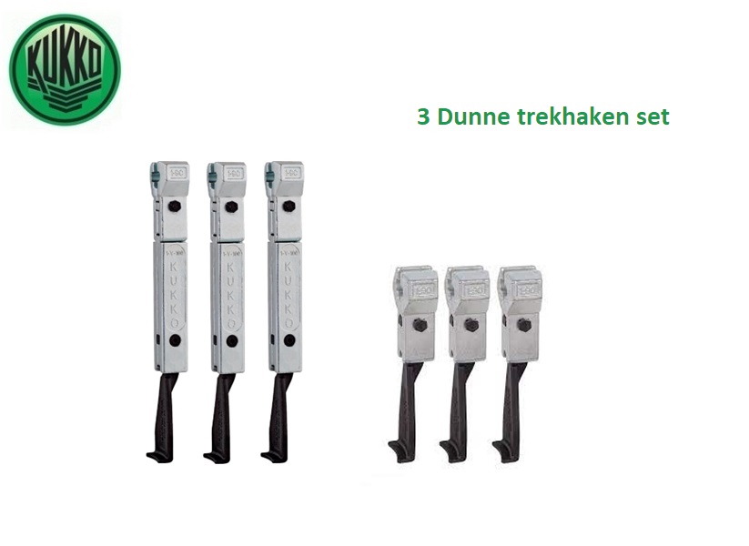 3 Dunne trekhaken set | DKMTools - DKM Tools
