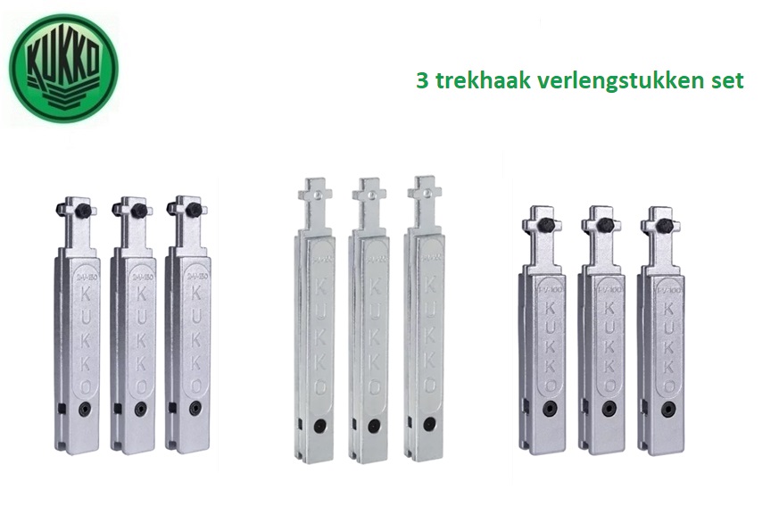 3 trekhaak verlengstukken set | dkmtools