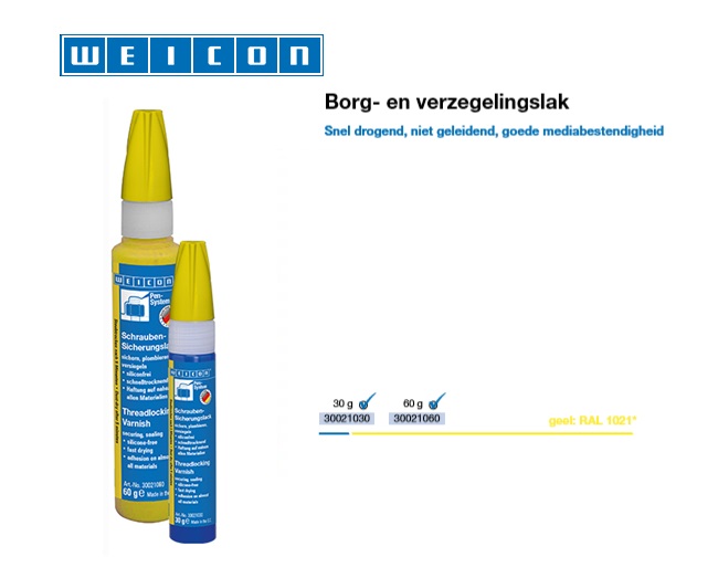 Borg- en verzegelingslak RAL 1021 | dkmtools