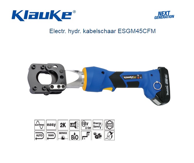 Klauke ESGM45CF Electrisch hydraulische kabelsch | DKMTools - DKM Tools