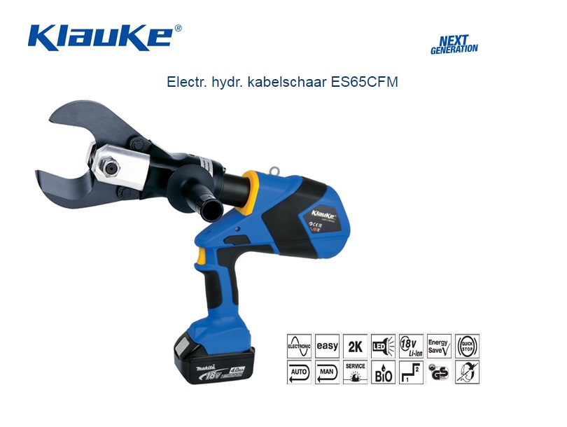 Klauke ES65CFM Electrisch hydraulische kabelsch | DKMTools - DKM Tools