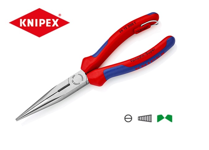 Knipex Platspitse tang met valveiligheid 26 12 | dkmtools