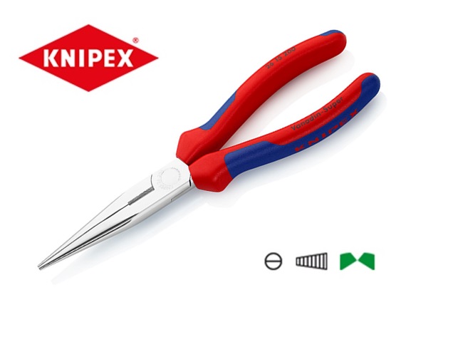 Knipex Platspitse tang met zijsnijder 26 15 | dkmtools